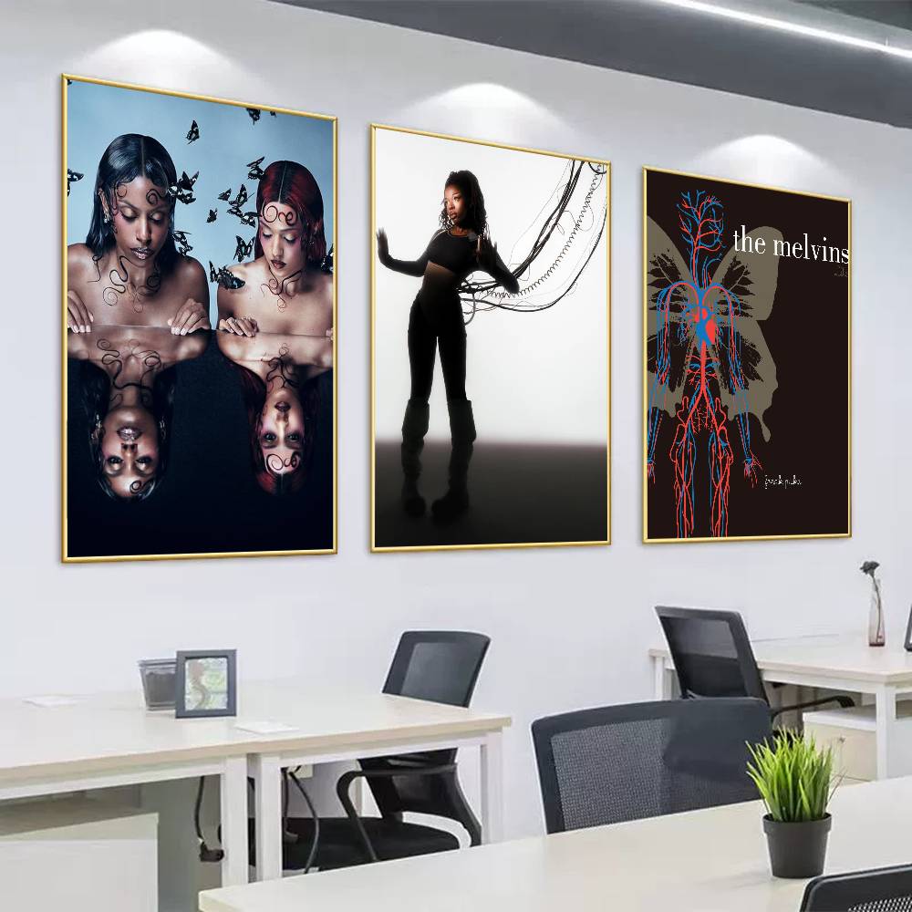 Nova Decor & Lighting Julestjerne - Poster Kupu-kupu Parasit Band N-Nova T-Twins