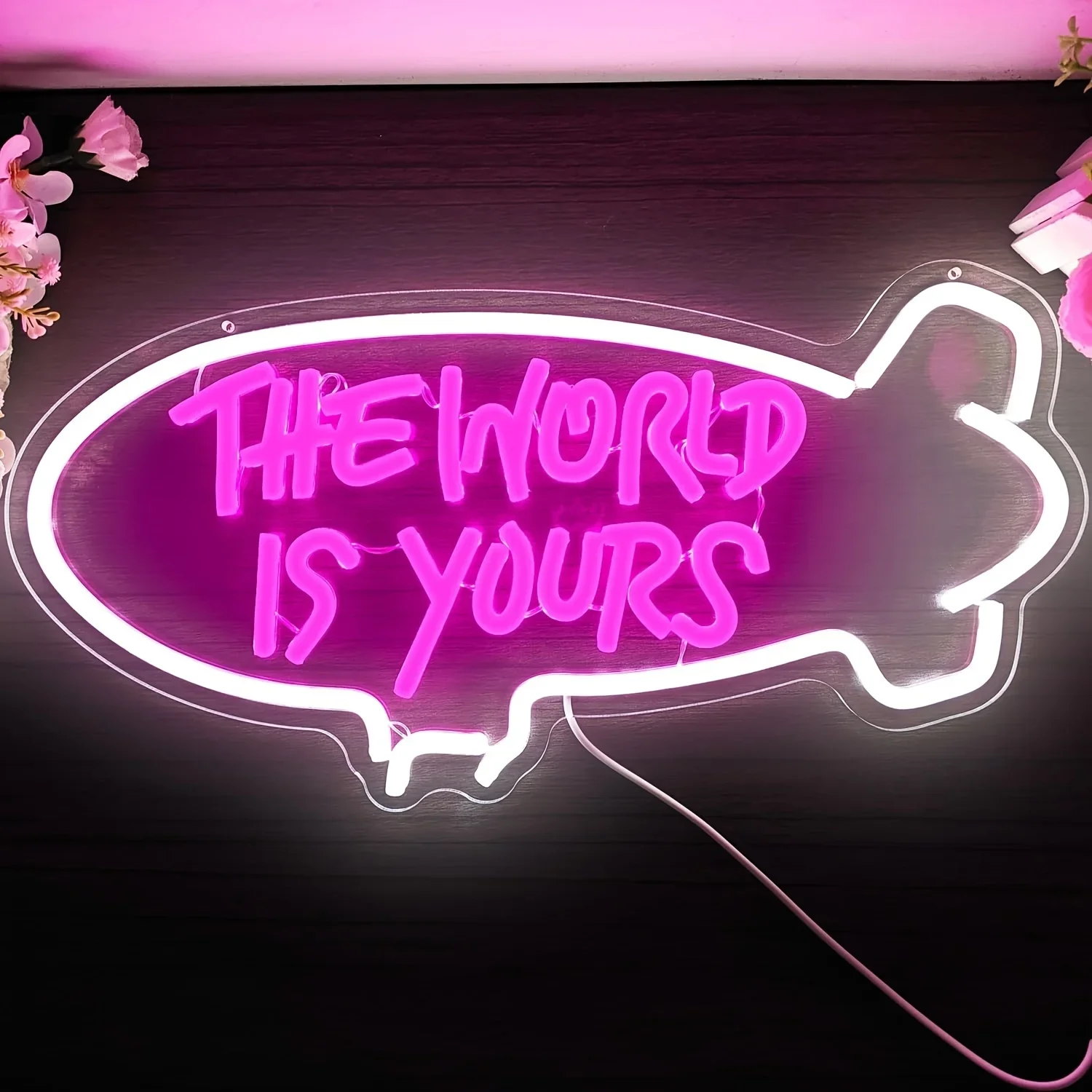 Lighting World Decor - Lampu Neon LED Dimmable The World