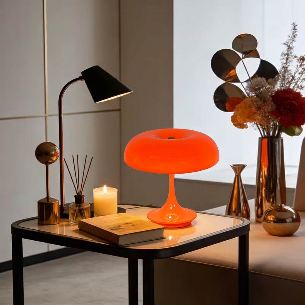 Mushroom Table Lamp - 1/2 Buah Lampu Meja Jamur LED,