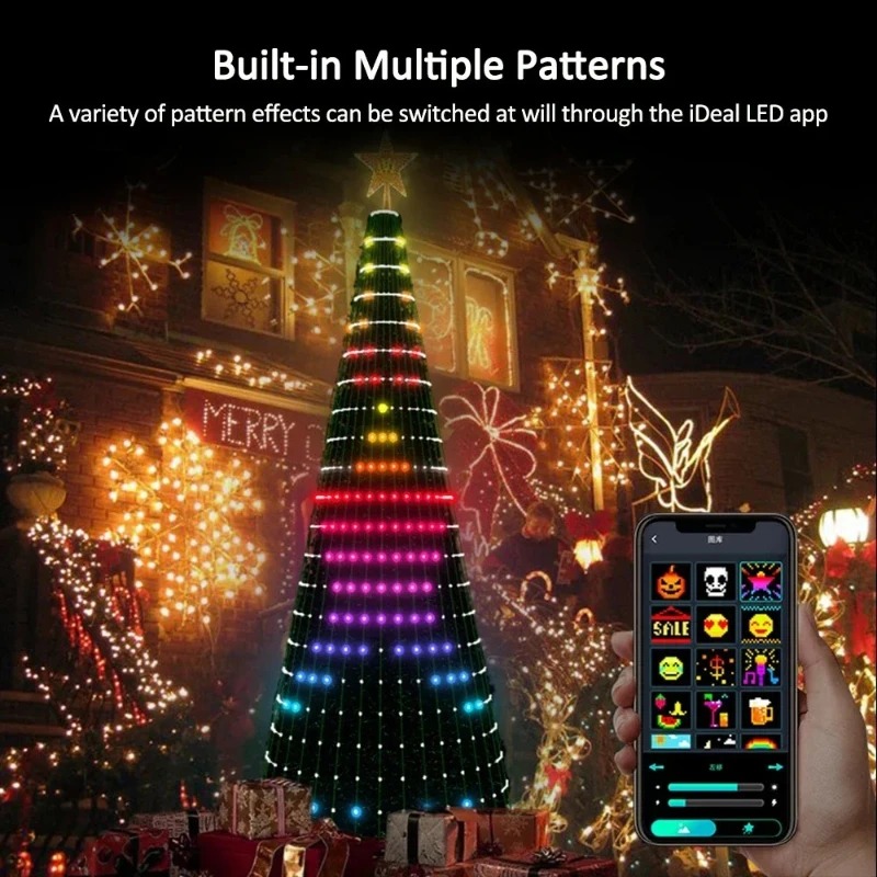 Lighting Decor For Home - Lampu Pohon Bintang Natal RGB LED,