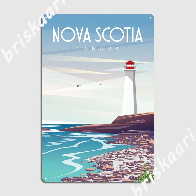 Nova Decor & Lighting Julestjerne - Nova Scotia Tanda Logam Merancang Dekorasi