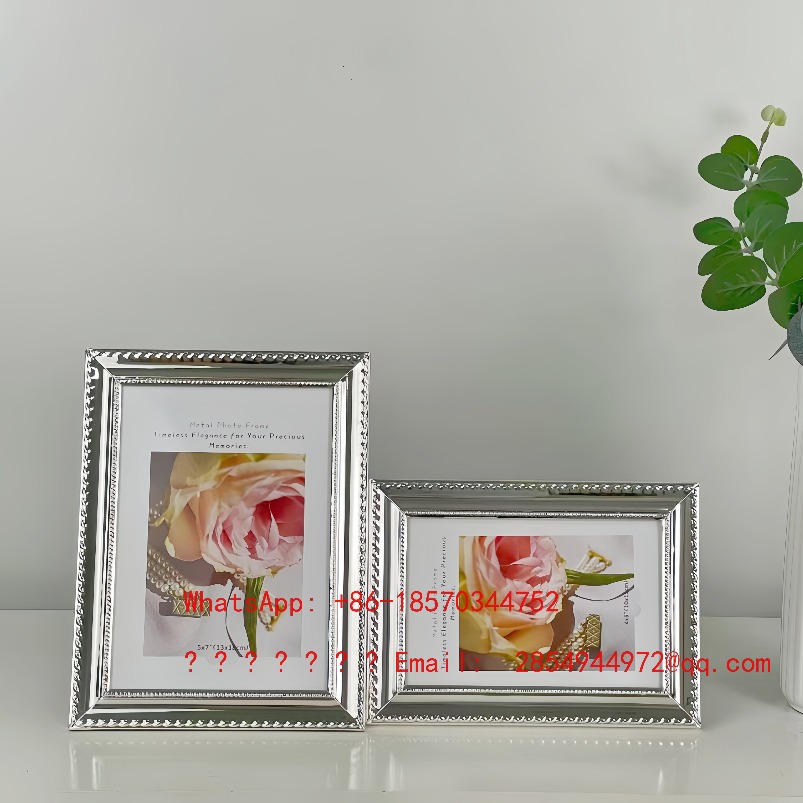 Lighting Decor Photos - Bingkai Foto Logam Perak Mewah Eropa