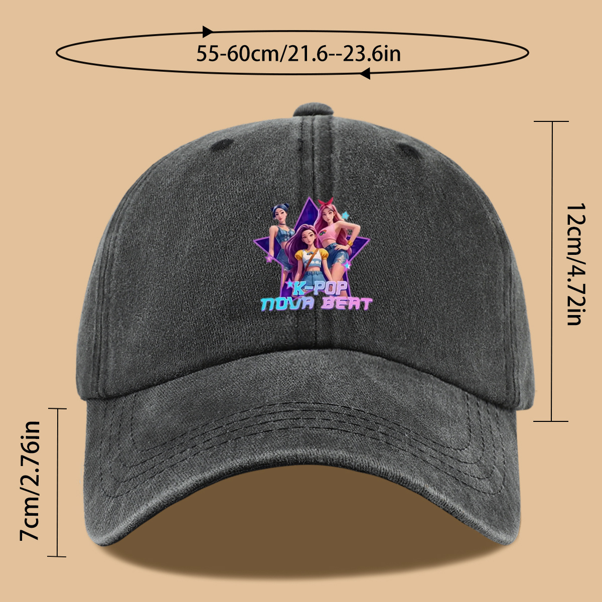 Nova Decor & Lighting Julestjerne - 1 Buah Topi Bisbol Cetak Bertema