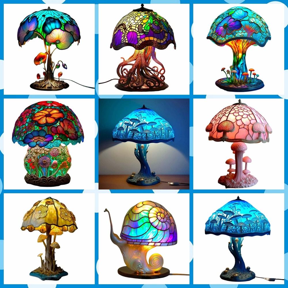 Mushroom Table Lamp - Lampu Meja Desain Estetis Berkualitas Tinggi