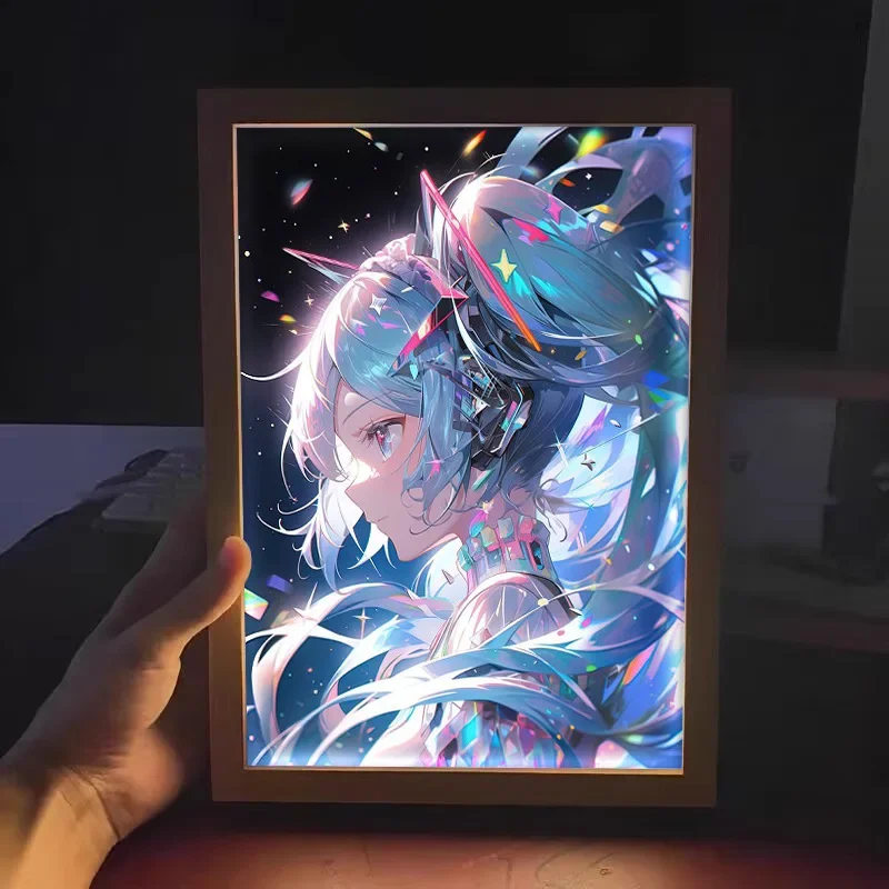 Hatsune Miku seri lukisan caha - Lighting Decor Photos ulasan dan harga