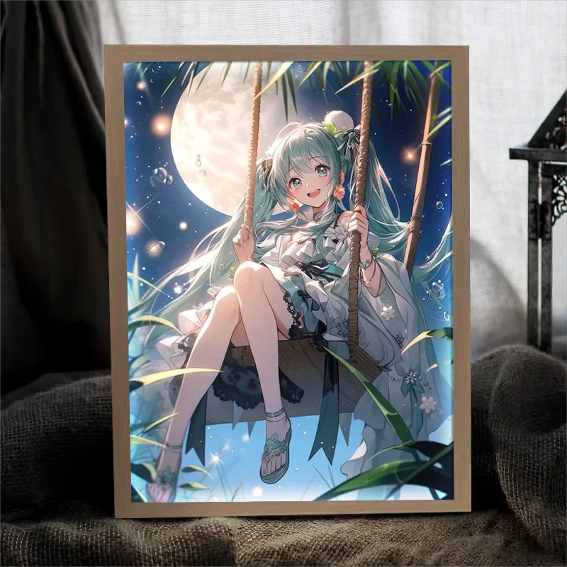 Hatsune Miku seri lukisan caha - Lighting Decor Photos ulasan dan harga