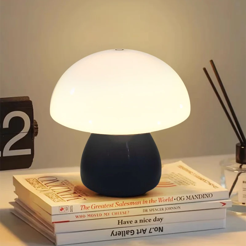Lampu Meja Led Jamur Pengisian - Mushroom Table Lamp ulasan dan harga