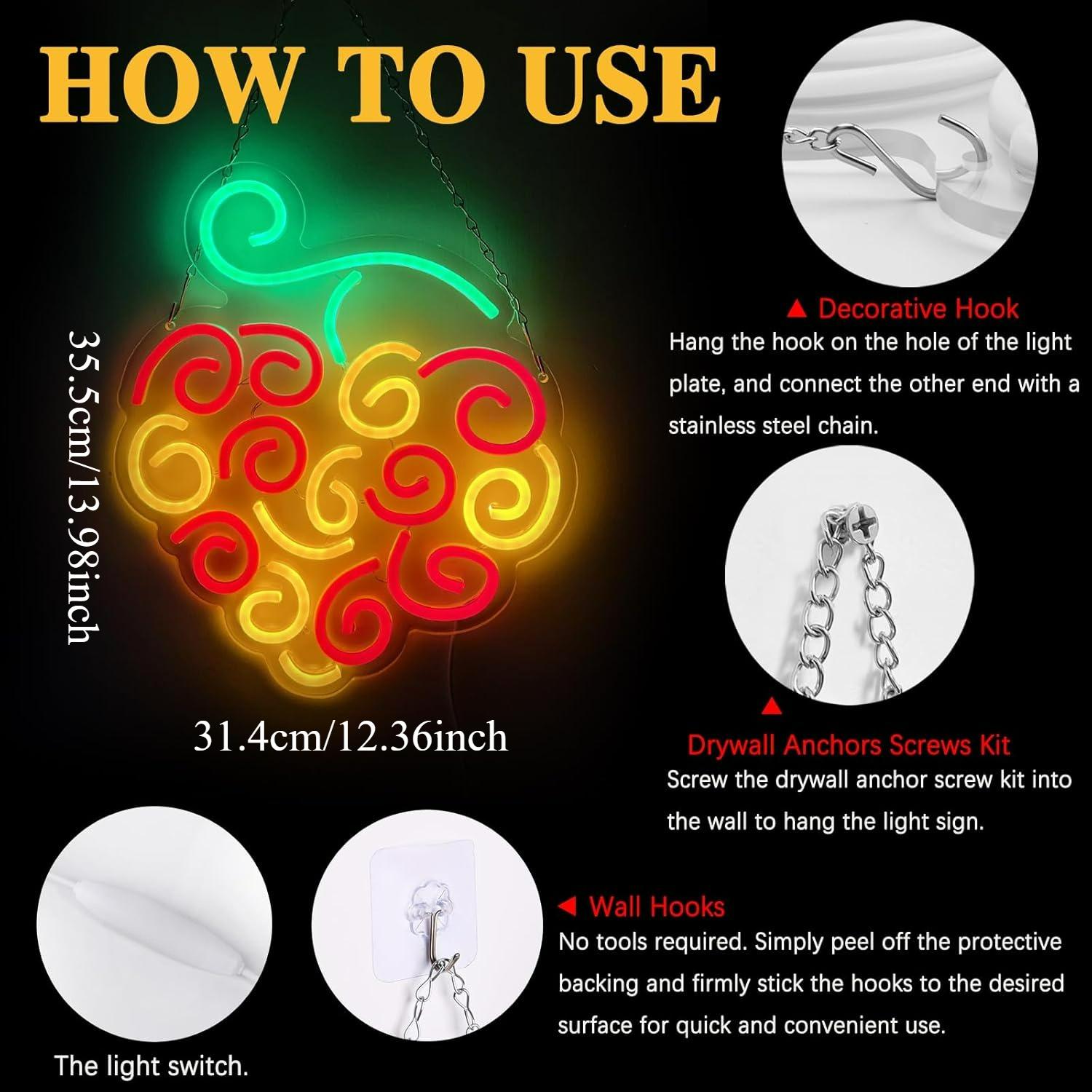 Lampu LED USB Cyber Fruit Neon - Room Lighting Bedroom Decor ulasan dan harga
