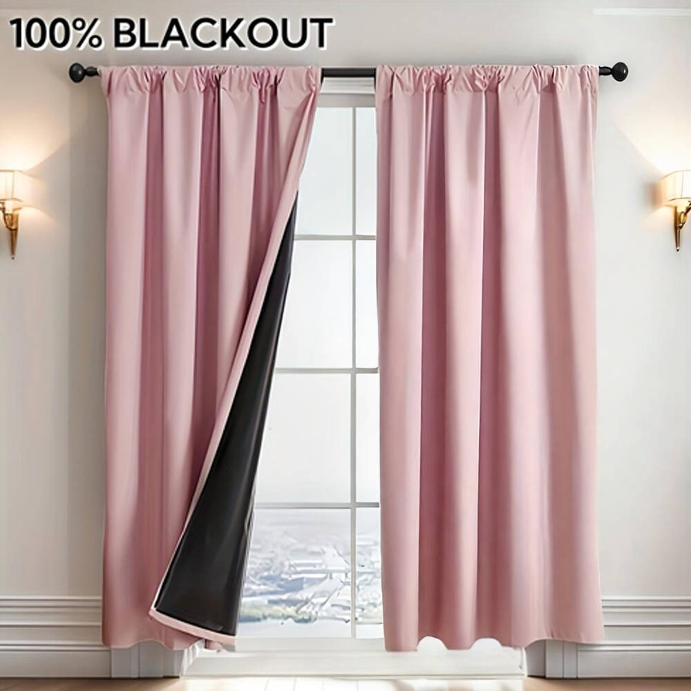 1pc Tirai Blackout 100% dengan - Lighting Decor Ideas ulasan dan harga
