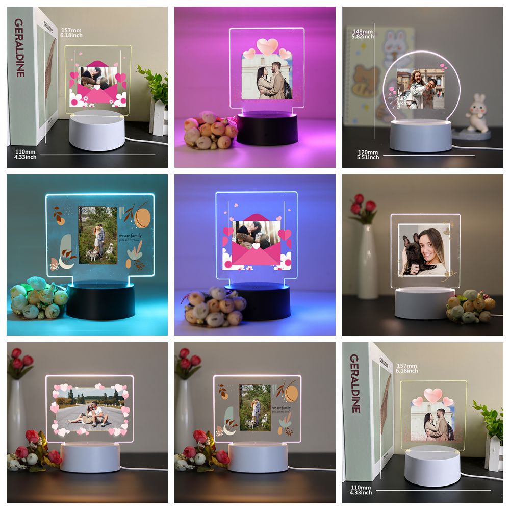 1 Buah Lampu Malam Led Akrilik - Lighting Decor Photos ulasan dan harga