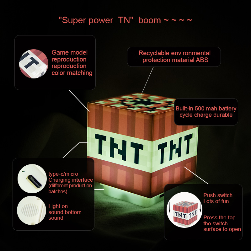 Lampu LED TNT dengan Suara Per - Lighting World Decor ulasan dan harga
