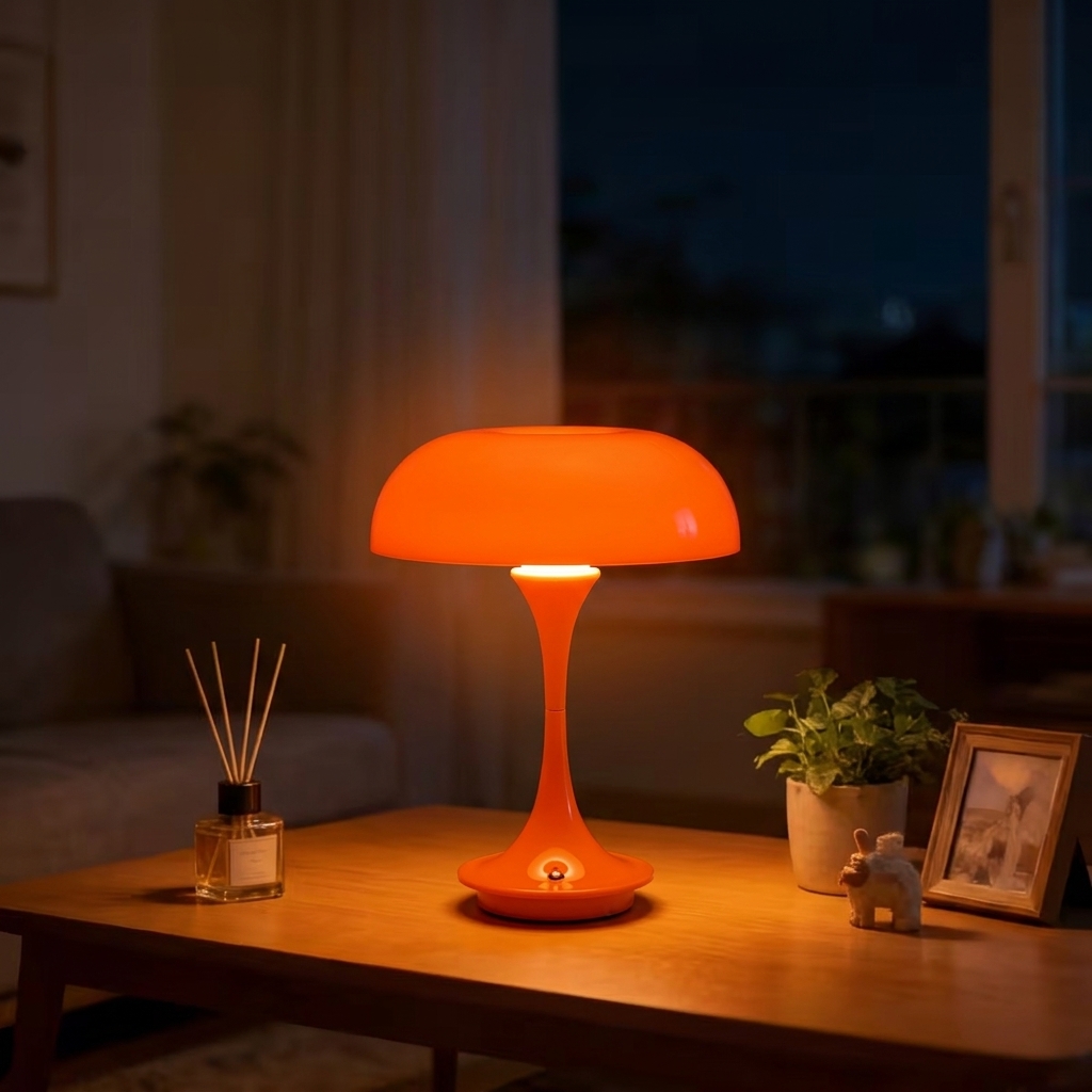 1/2 Buah Lampu Meja Jamur LED, - Mushroom Table Lamp ulasan dan harga