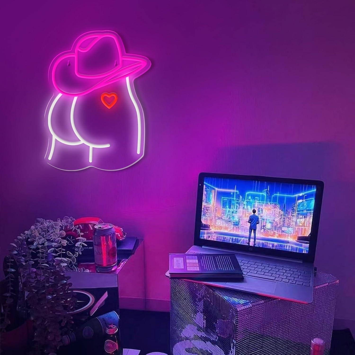 Lampu LED Neon Sign Cowgirl ya - Lighting Decoration Wedding ulasan dan harga