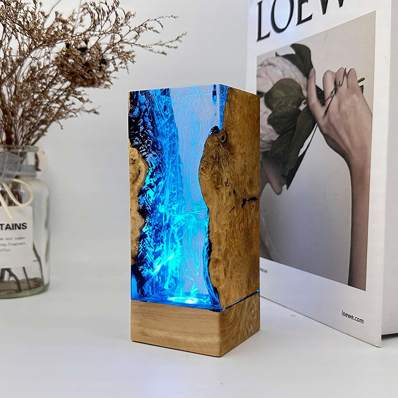 Lampu Meja Resin Tema Organism - Lighting Decoration Wedding ulasan dan harga