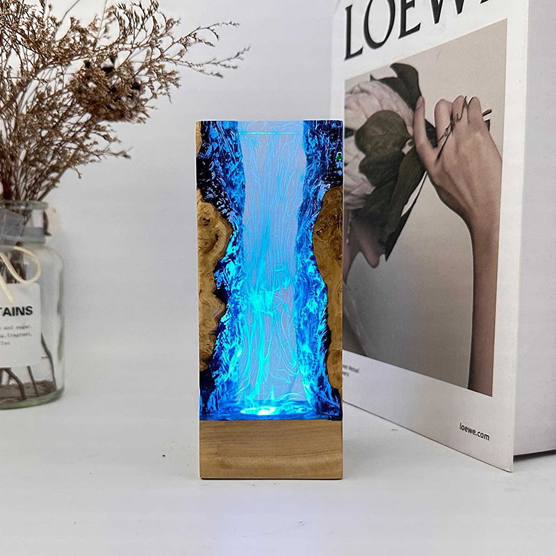 Lampu Meja Resin Tema Organism - Lighting Decoration Wedding ulasan dan harga