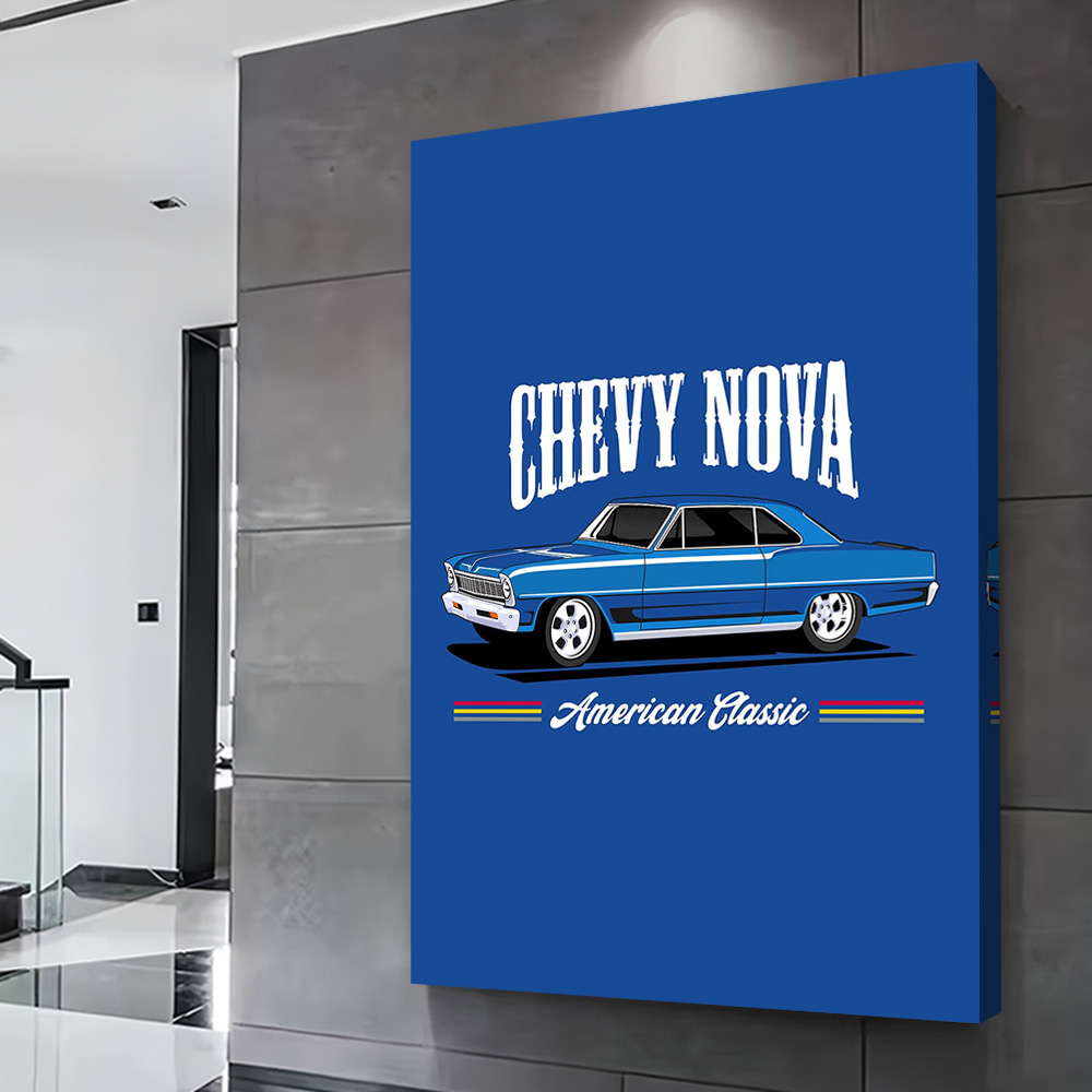 Poster Cetak Mobil Klasik Chev - Nova Decor & Lighting Julestjerne ulasan dan harga
