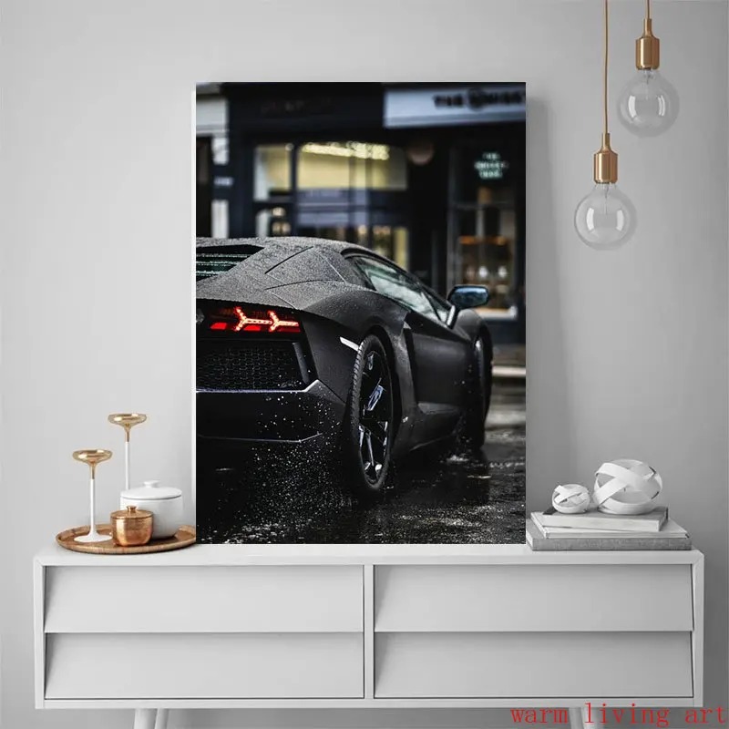 Lukisan kanvas cahaya ekor sup - Lighting World Decor ulasan dan harga