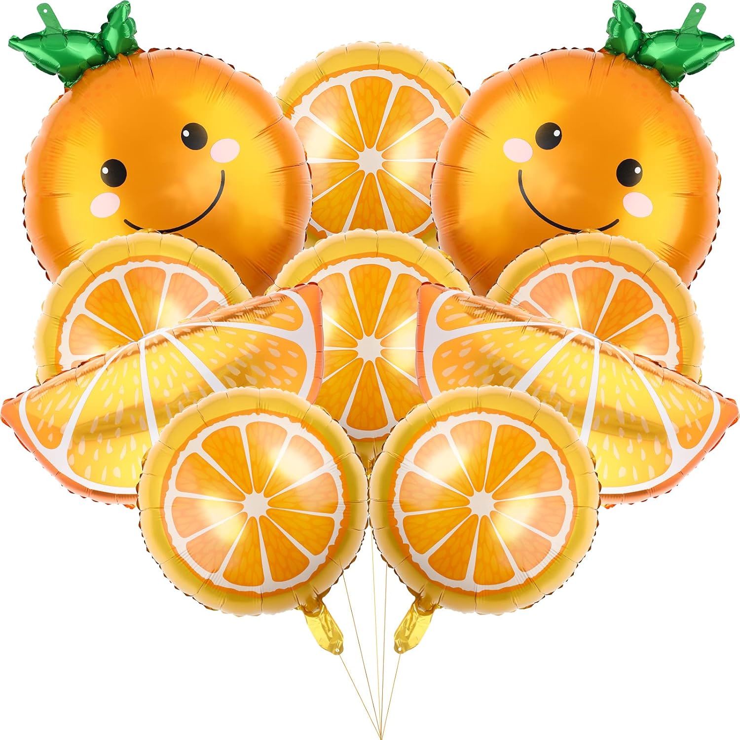 10 Buah Balon Buah Irisan Jeru - Orange Lighting Decor ulasan dan harga