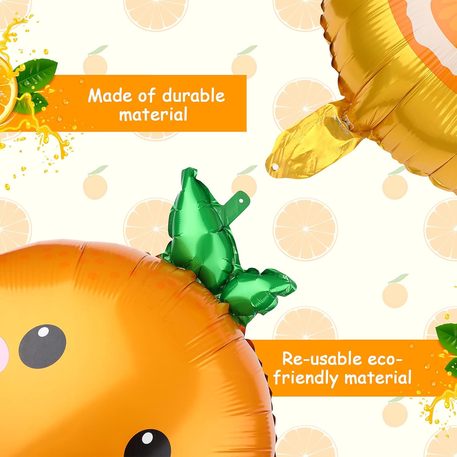 10 Buah Balon Buah Irisan Jeru - Orange Lighting Decor ulasan dan harga