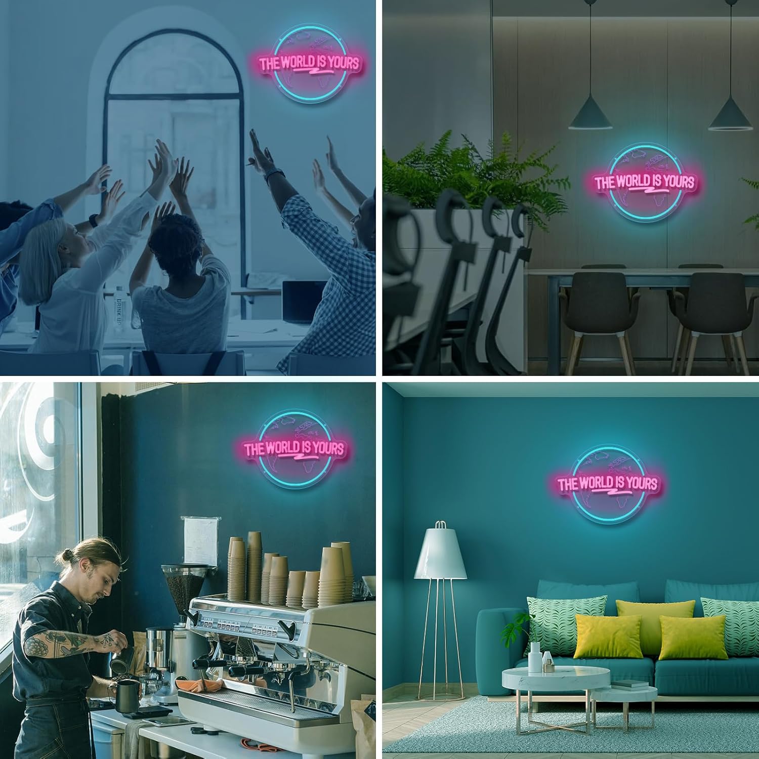 Dunia adalah milik Anda tanda  - Lighting World Decor ulasan dan harga