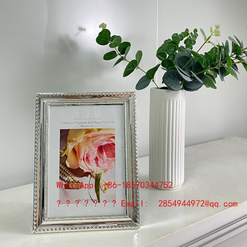 Bingkai Foto Logam Perak Mewah - Lighting Decor Photos ulasan dan harga
