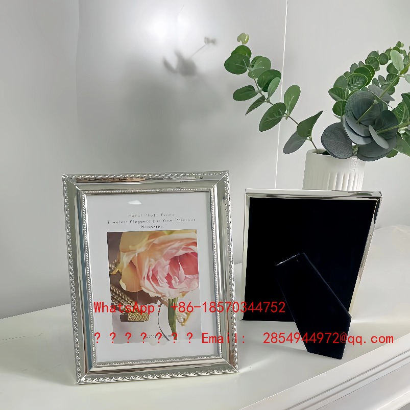 Bingkai Foto Logam Perak Mewah - Lighting Decor Photos ulasan dan harga