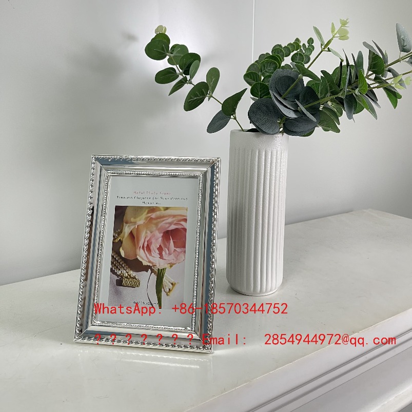 Bingkai Foto Logam Perak Mewah - Lighting Decor Photos ulasan dan harga