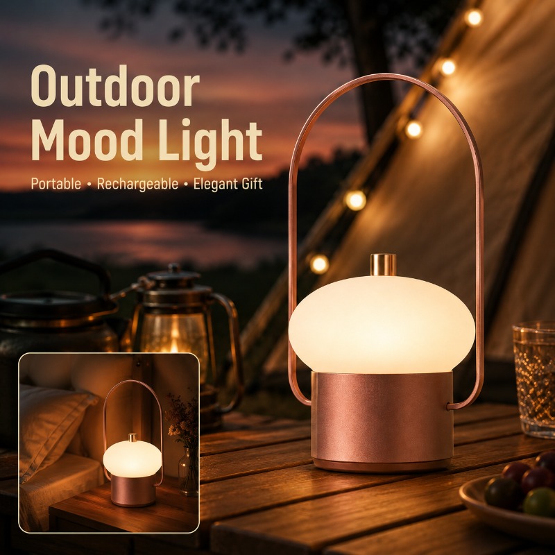 Lampu Meja Jamur Portabel Isi  - Mushroom Table Lamp ulasan dan harga