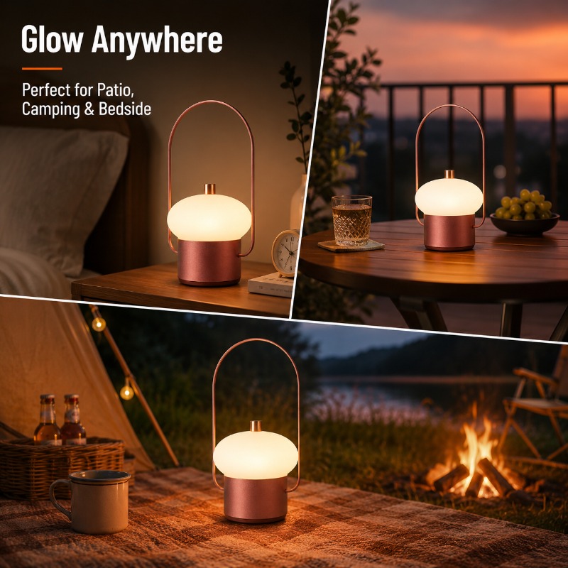 Lampu Meja Jamur Portabel Isi  - Mushroom Table Lamp ulasan dan harga