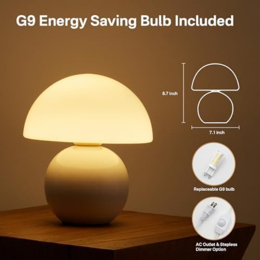 Lampu Meja Bentuk Jamur untuk  - Mushroom Table Lamp ulasan dan harga