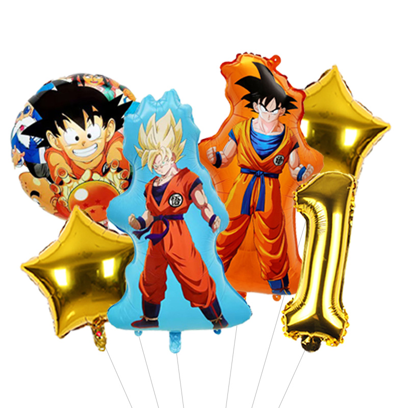 Balon Angka Bergaya Dragon Bal - Orange Lighting Decor ulasan dan harga