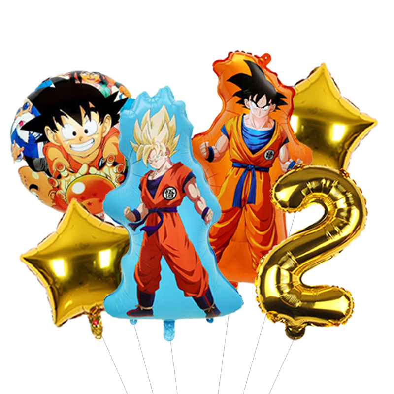 Balon Angka Bergaya Dragon Bal - Orange Lighting Decor ulasan dan harga