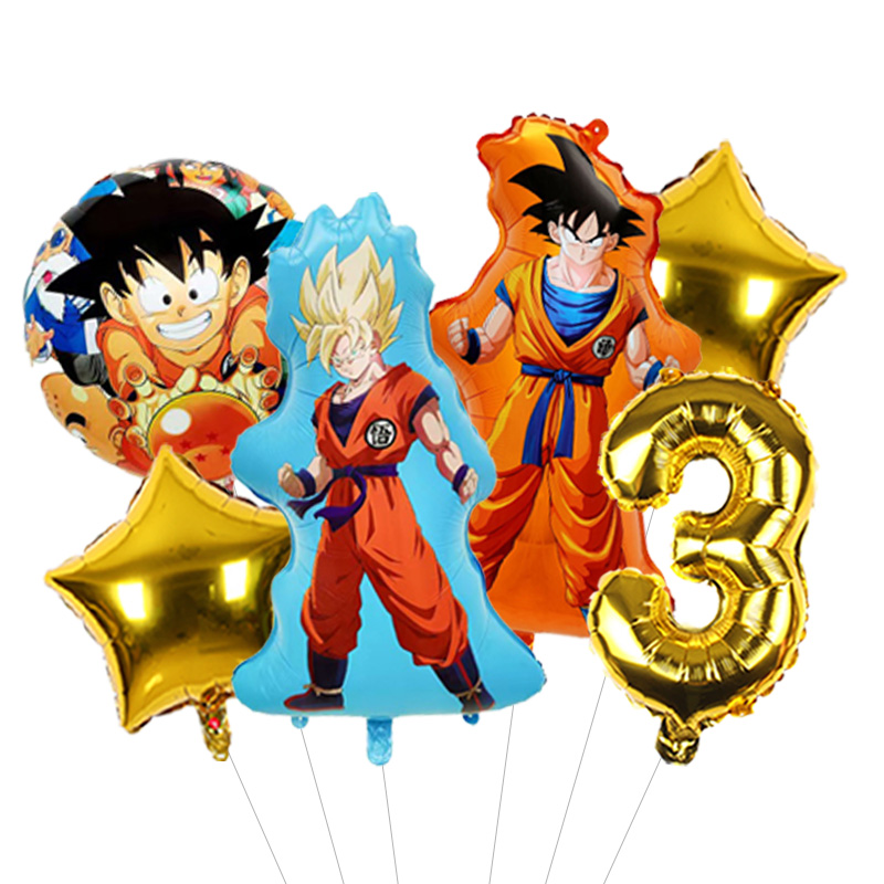 Balon Angka Bergaya Dragon Bal - Orange Lighting Decor ulasan dan harga
